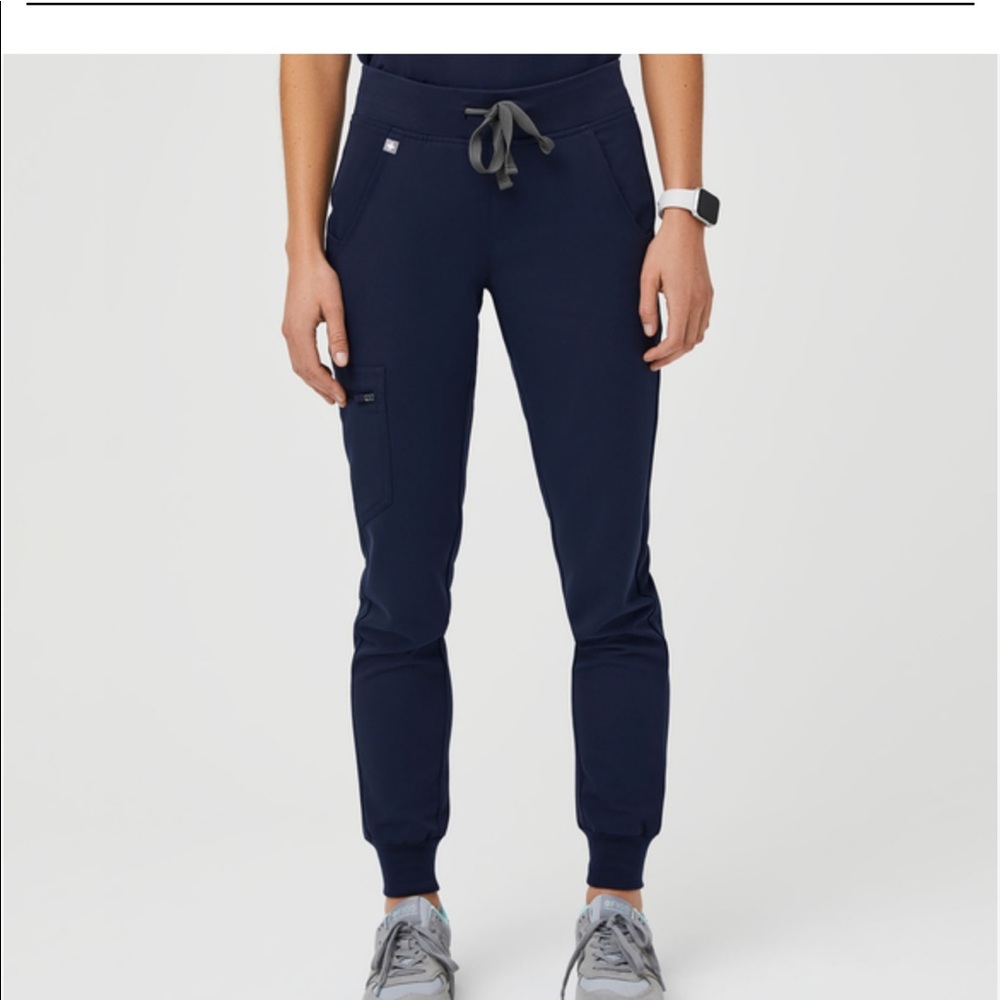 Figs navy blue zamora joggers, xs petite